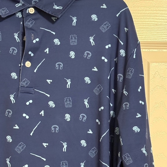 Men's Blue Sporting Clay Polo - Picture 3 of 3